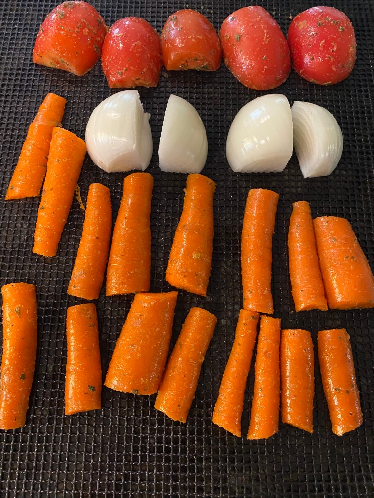 The extra vegetables for flavor